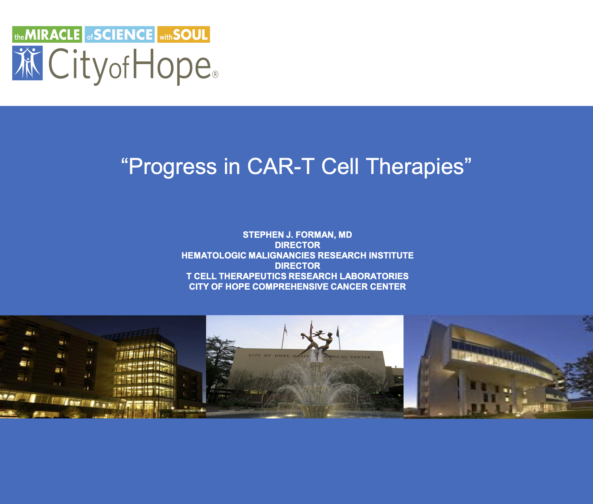 Progress in CAR-T Cell Therapies