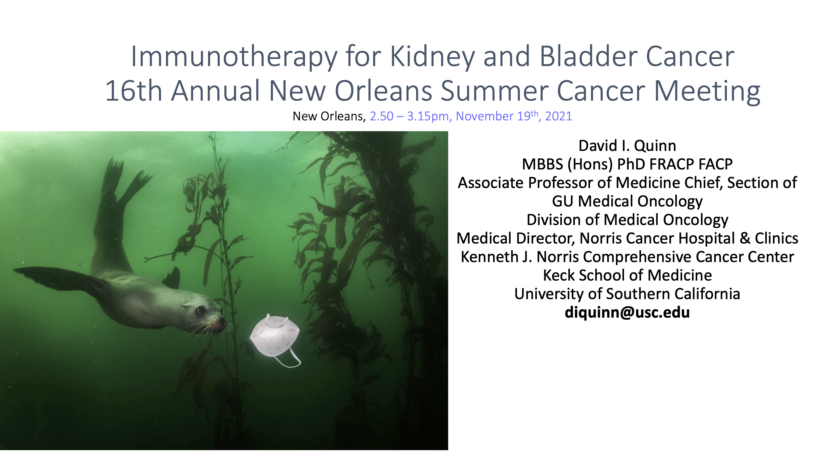 Immunotherapy in Kidney & Bladder Cancers